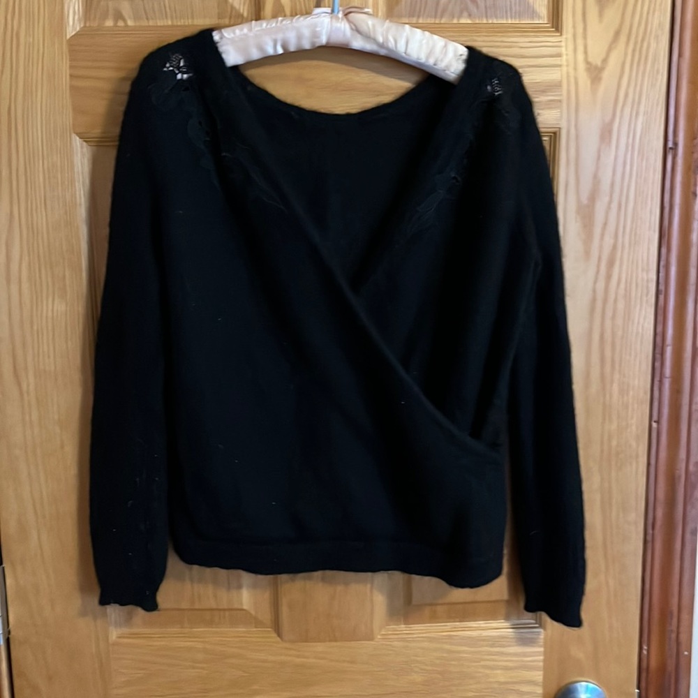 Sézane cross front sweater